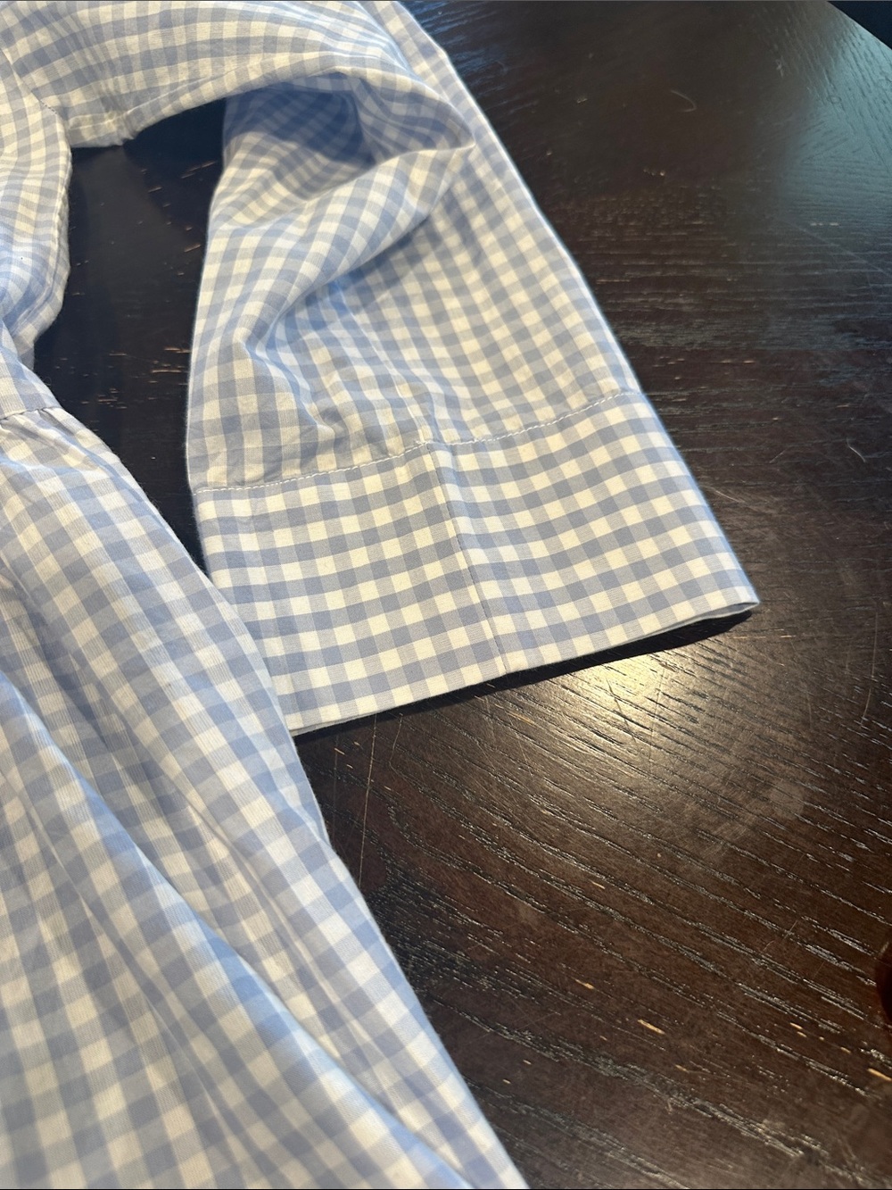 byTiMO Light Blue & White Gingham Button-Up Western Dress - Picture 8 of 16